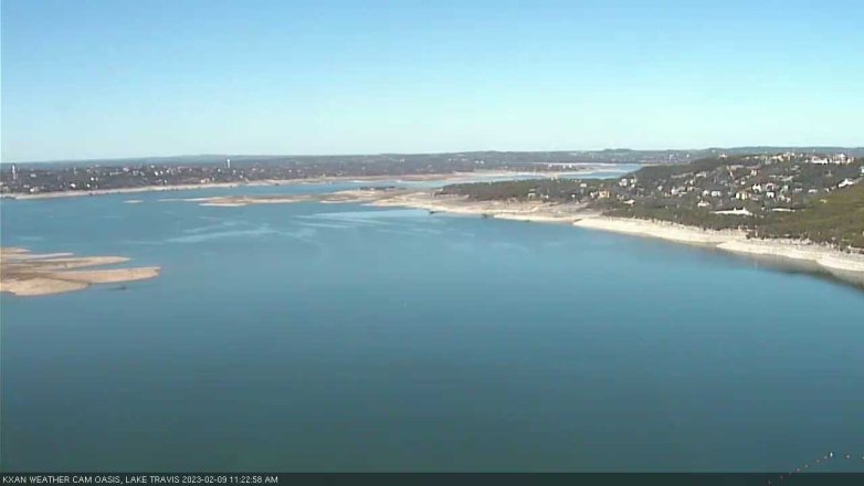 Lake Travis webcam, February 9, 2023 11:25 AM CT