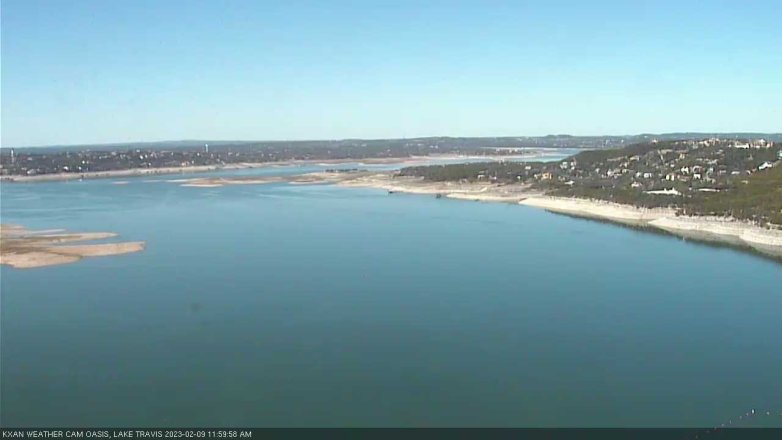 Lake Travis webcam, February 9, 2023 12:00 PM CT