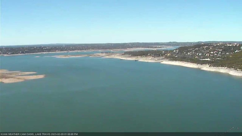Lake Travis webcam, February 9, 2023 1:00 PM CT