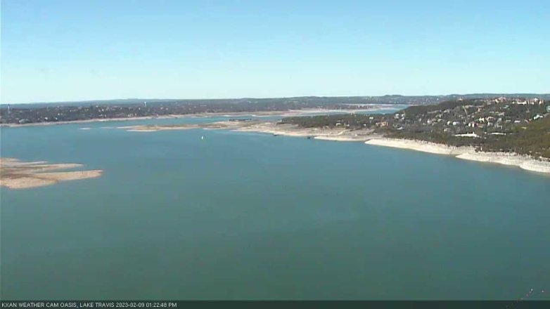 Lake Travis webcam, February 9, 2023 1:25 PM CT