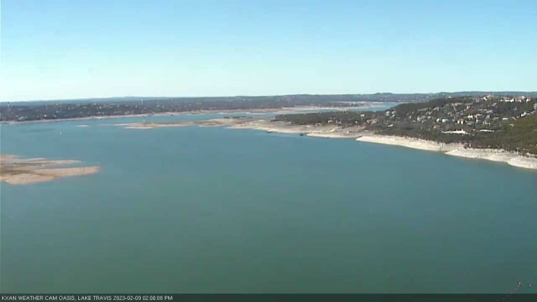 Lake Travis webcam, February 9, 2023 2:00 PM CT