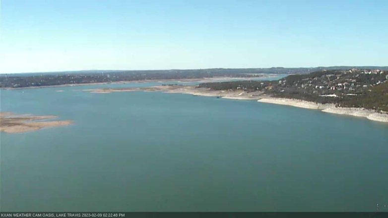 Lake Travis webcam, February 9, 2023 2:25 PM CT