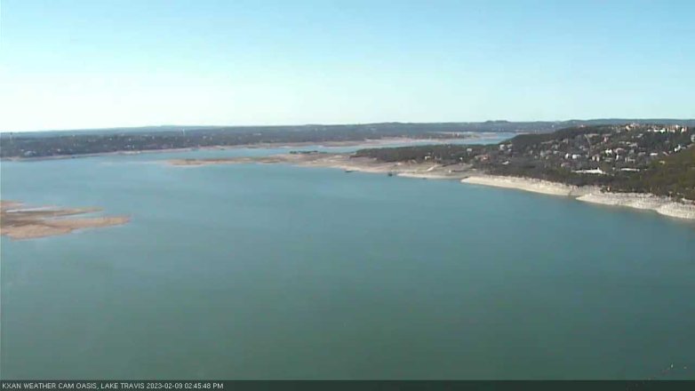 Lake Travis webcam, February 9, 2023 2:45 PM CT
