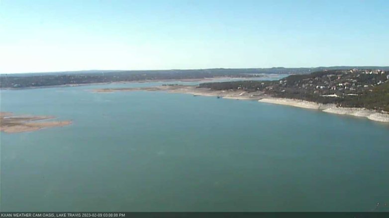 Lake Travis webcam, February 9, 2023 3:00 PM CT