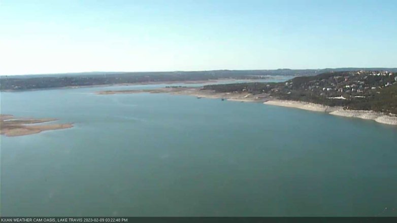 Lake Travis webcam, February 9, 2023 3:25 PM CT