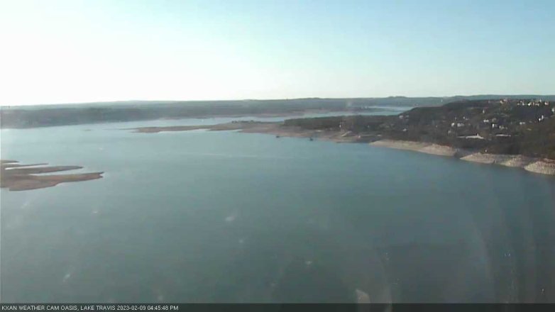 Lake Travis webcam, February 9, 2023 4:45 PM CT