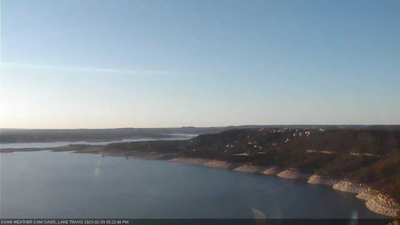 Lake Travis webcam, February 9, 2023 5:25 PM CT