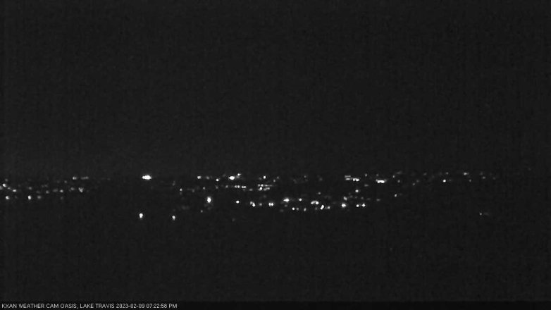 Lake Travis webcam, February 9, 2023 7:25 PM CT