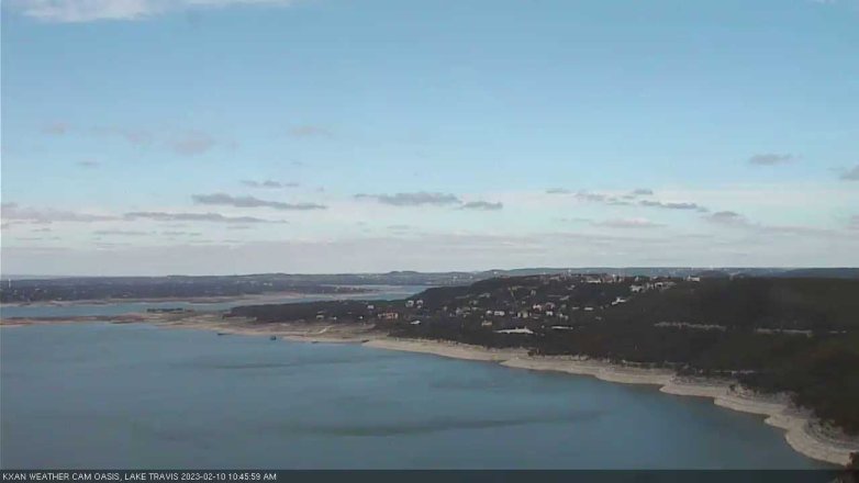 Lake Travis webcam, February 10, 2023 10:45 AM CT