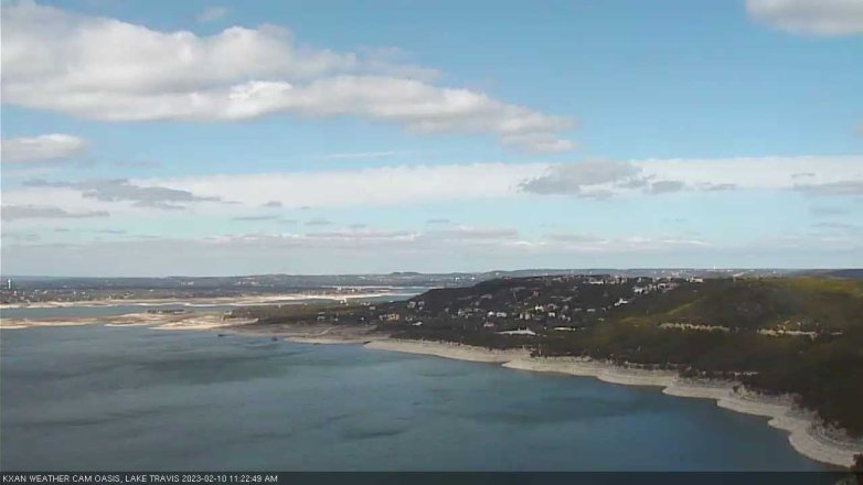 Lake Travis webcam, February 10, 2023 11:25 AM CT
