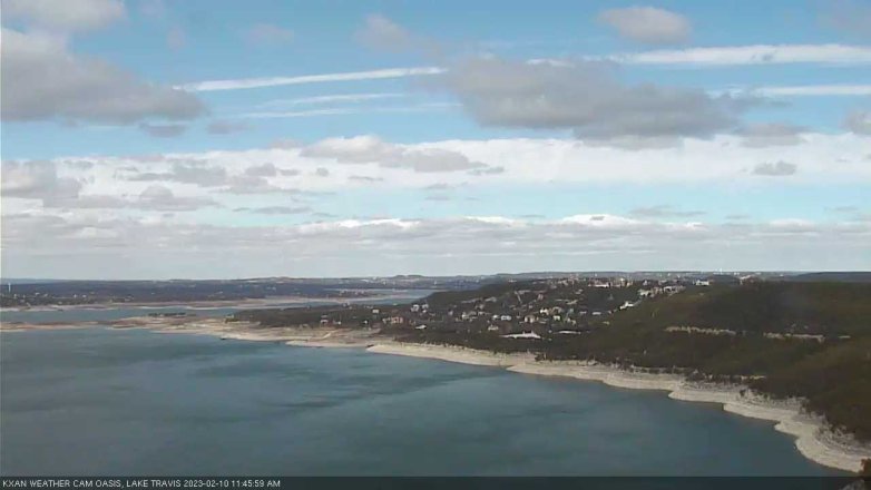 Lake Travis webcam, February 10, 2023 11:45 AM CT