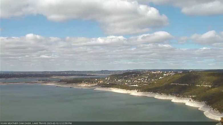 Lake Travis webcam, February 10, 2023 12:25 PM CT