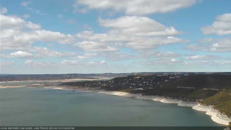 Lake Travis webcam, February 10, 2023 1:00 PM CT