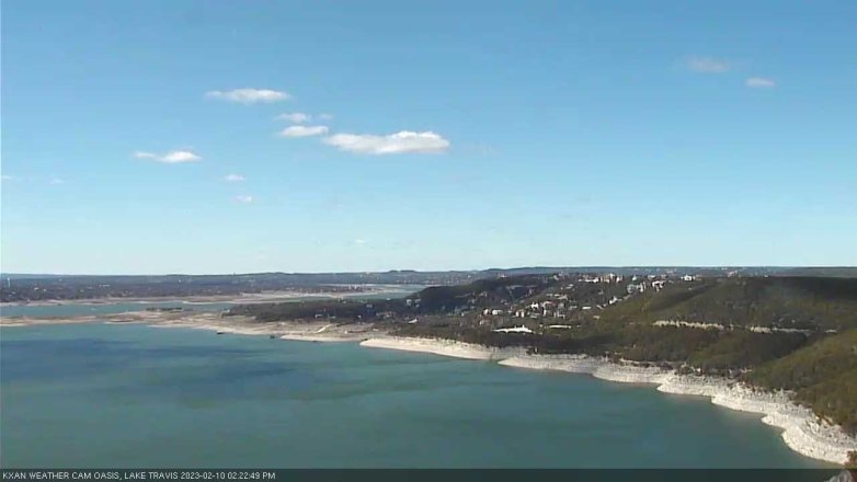 Lake Travis webcam, February 10, 2023 2:25 PM CT