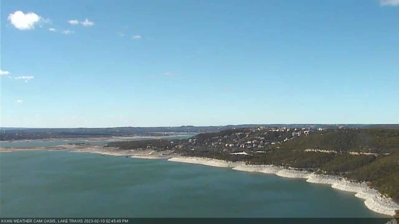 Lake Travis webcam, February 10, 2023 2:45 PM CT