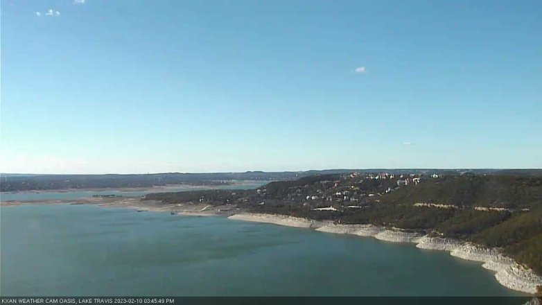 Lake Travis webcam, February 10, 2023 3:45 PM CT