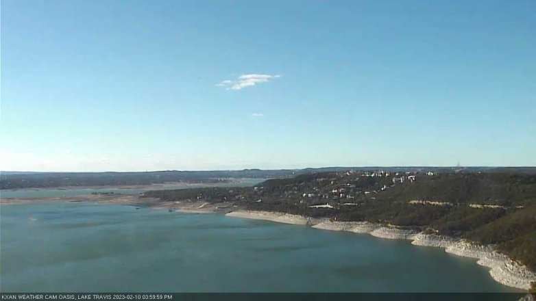 Lake Travis webcam, February 10, 2023 4:00 PM CT