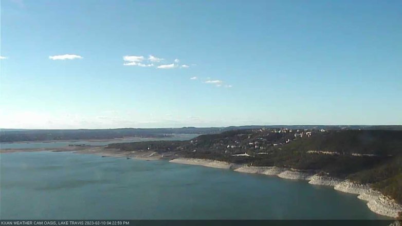 Lake Travis webcam, February 10, 2023 4:25 PM CT