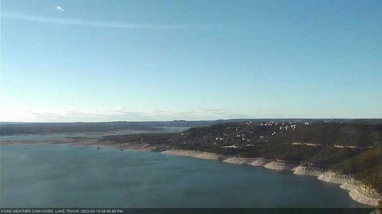 Lake Travis webcam, February 10, 2023 4:45 PM CT