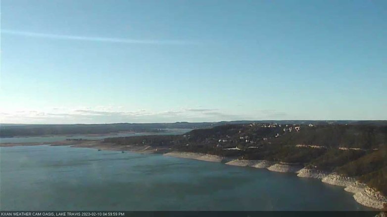 Lake Travis webcam, February 10, 2023 5:00 PM CT
