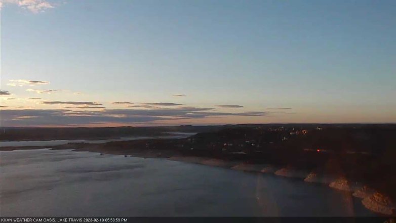 Lake Travis webcam, February 10, 2023 6:00 PM CT
