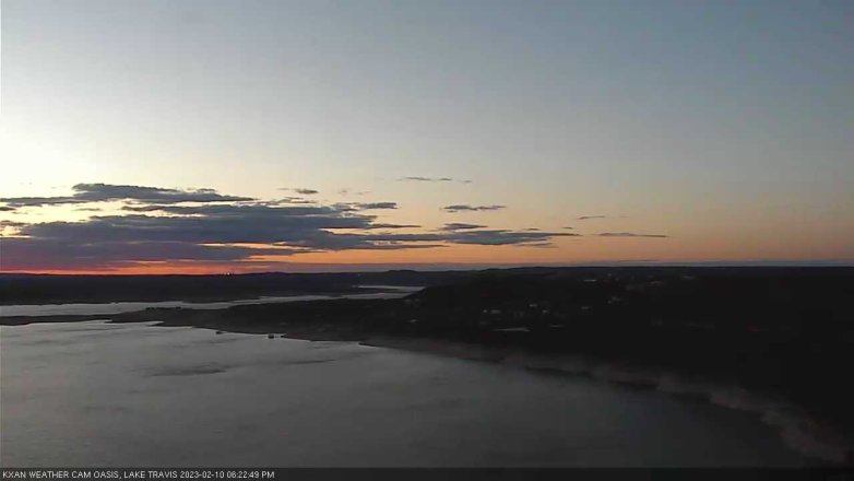 Lake Travis webcam, February 10, 2023 6:25 PM CT