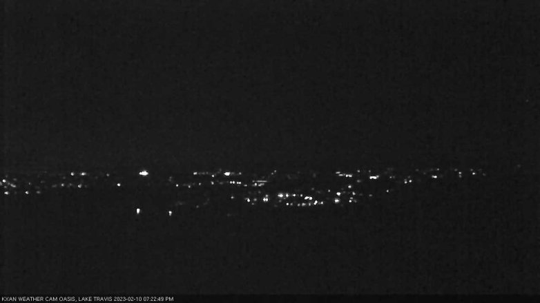 Lake Travis webcam, February 10, 2023 7:25 PM CT