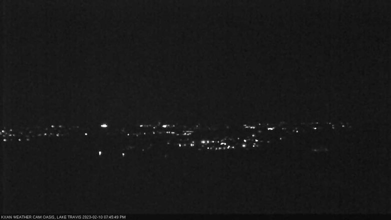 Lake Travis webcam, February 10, 2023 7:45 PM CT