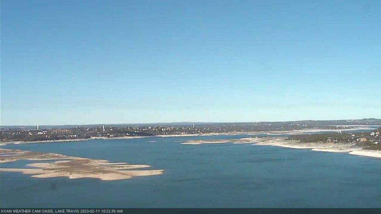 Lake Travis webcam, February 11, 2023 10:25 AM CT
