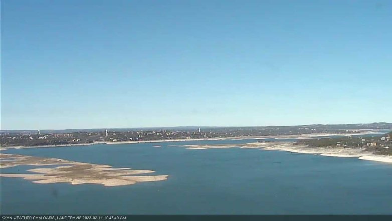 Lake Travis webcam, February 11, 2023 10:45 AM CT