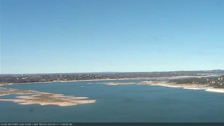 Lake Travis webcam, February 11, 2023 11:00 AM CT