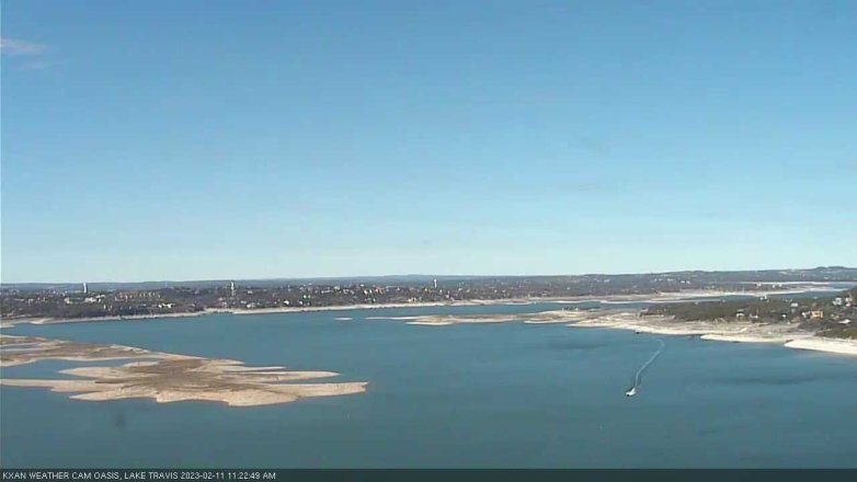 Lake Travis webcam, February 11, 2023 11:25 AM CT