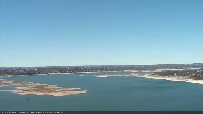 Lake Travis webcam, February 11, 2023 12:00 PM CT