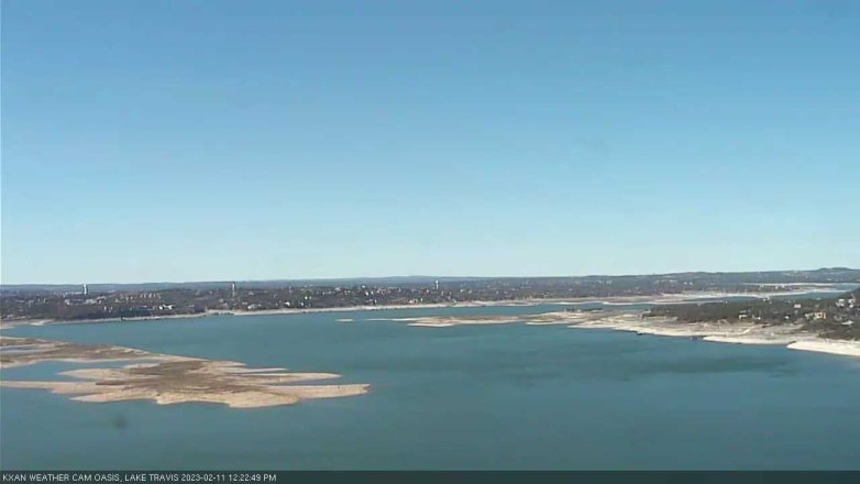 Lake Travis webcam, February 11, 2023 12:25 PM CT
