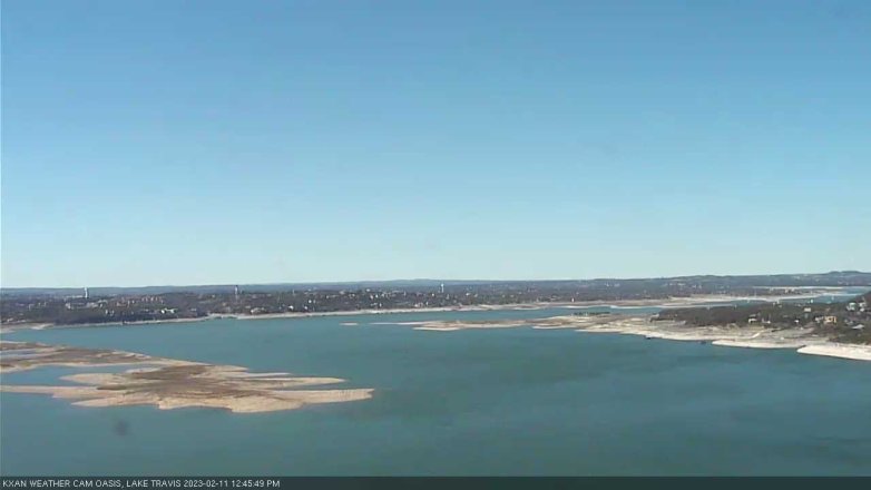 Lake Travis webcam, February 11, 2023 12:45 PM CT