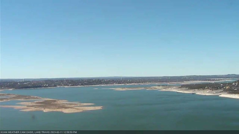 Lake Travis webcam, February 11, 2023 1:00 PM CT