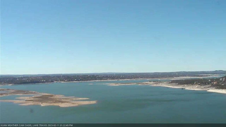 Lake Travis webcam, February 11, 2023 1:25 PM CT