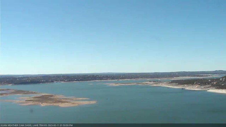 Lake Travis webcam, February 11, 2023 2:00 PM CT