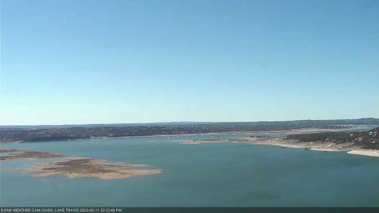 Lake Travis webcam, February 11, 2023 2:25 PM CT