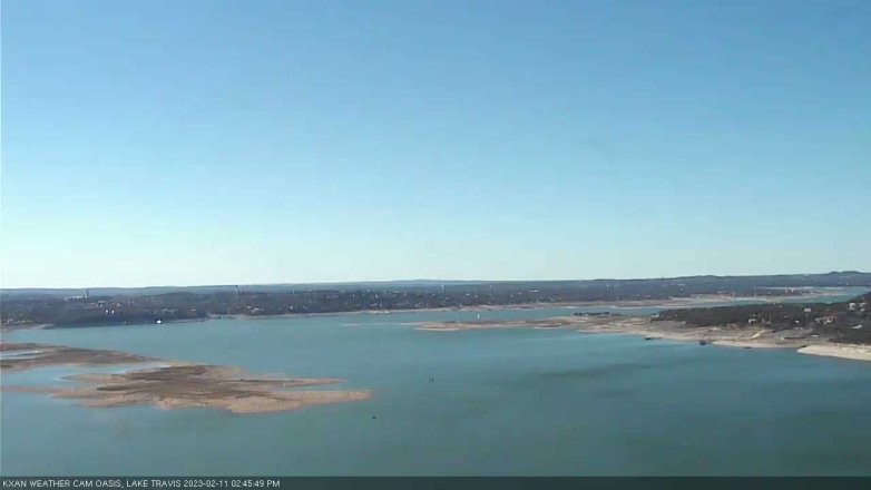 Lake Travis webcam, February 11, 2023 2:45 PM CT