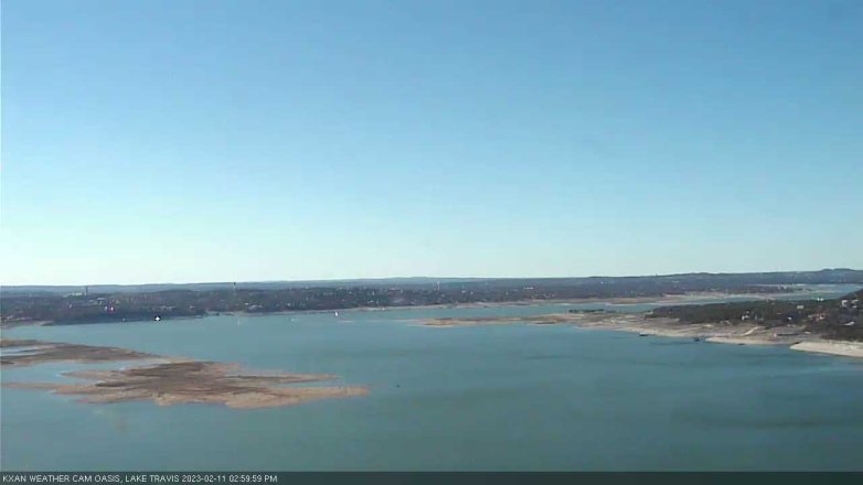 Lake Travis webcam, February 11, 2023 3:00 PM CT