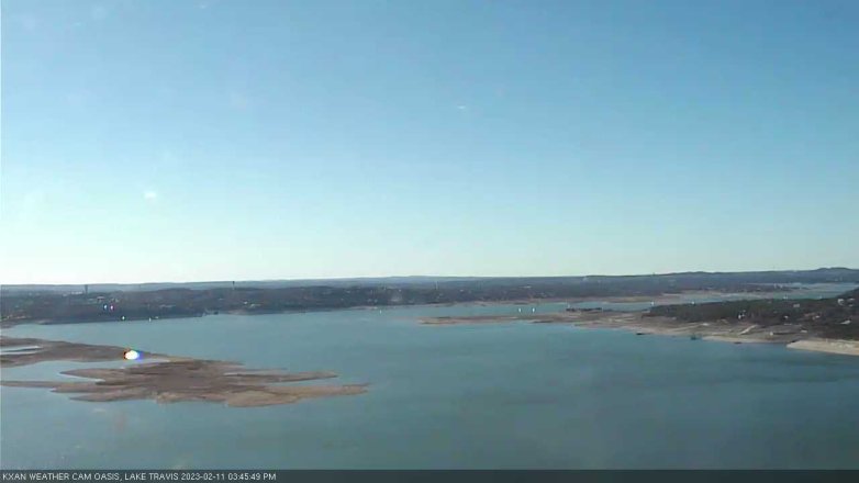 Lake Travis webcam, February 11, 2023 3:45 PM CT