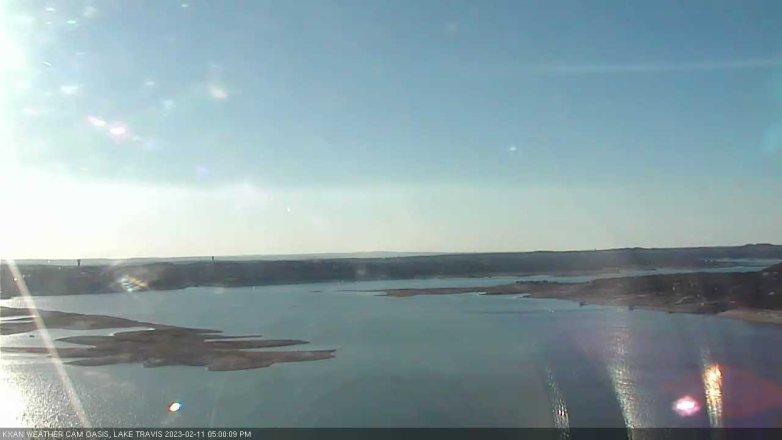 Lake Travis webcam, February 11, 2023 5:00 PM CT