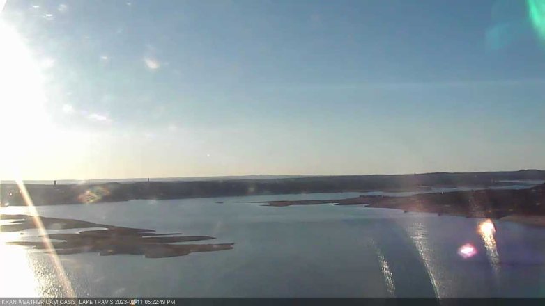 Lake Travis webcam, February 11, 2023 5:25 PM CT
