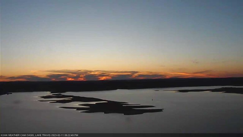 Lake Travis webcam, February 11, 2023 6:25 PM CT