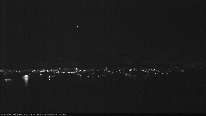 Lake Travis webcam, February 11, 2023 7:25 PM CT