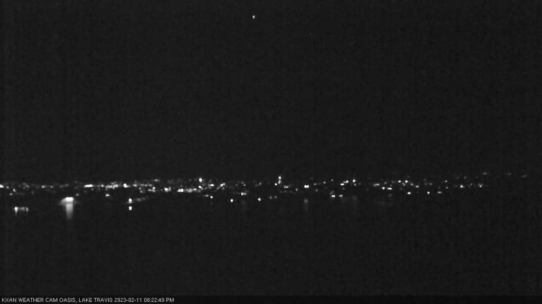 Lake Travis webcam, February 11, 2023 8:25 PM CT