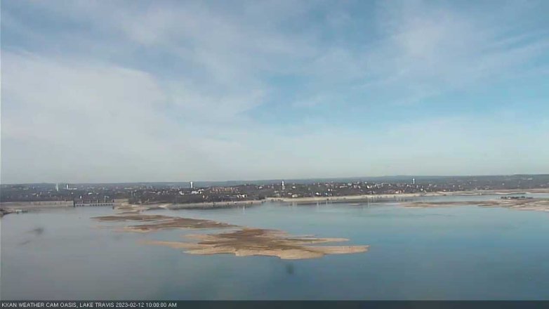Lake Travis webcam, February 12, 2023 10:00 AM CT
