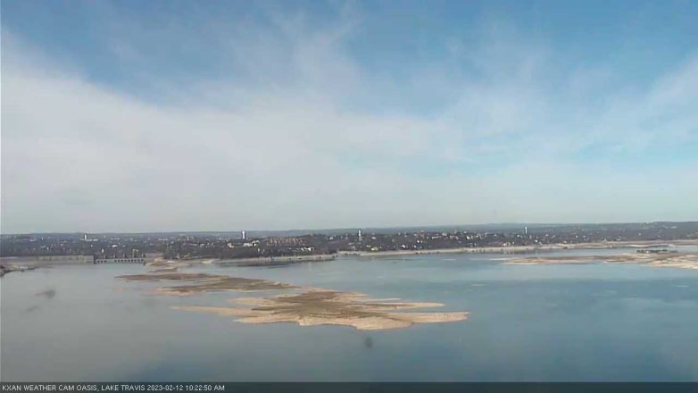 Lake Travis webcam, February 12, 2023 10:25 AM CT