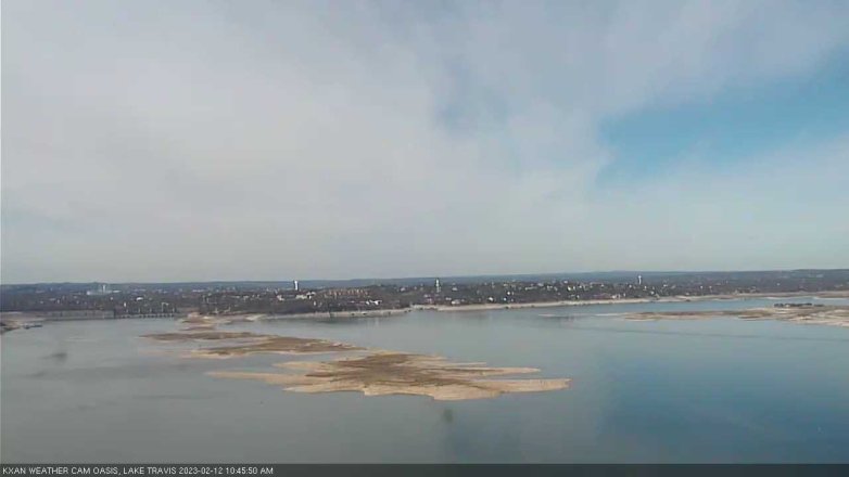 Lake Travis webcam, February 12, 2023 10:45 AM CT